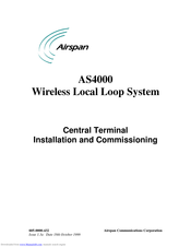 AIRSPAN AS4000 Installation And Commissioning Manual