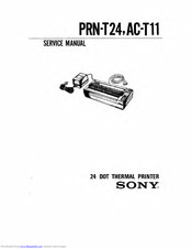 Sony AC-T11 Service Manual