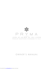Sonus Faber PRYMA Owner's Manual