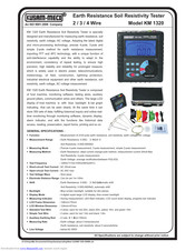 Kusam-meco KM 1320 Operation Manual