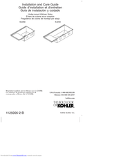 Kohler K-3760 Installation And Care Manual