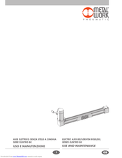 Metal Work Elektro BK series Use And Maintenance