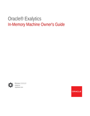 Oracle Exalytics In-Memory Machine Owner's Manual