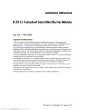 Allen-Bradley ControlNet FLEX Ex 1797-BCNR Installation Instructions Manual