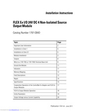 Allen-Bradley FLEX Ex 1797-OB4D Installation Instructions Manual