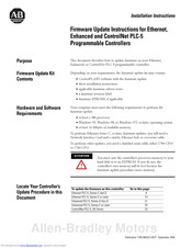 Allen-Bradley Enhanced PLC-5 Installation Instructions Manual