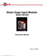 Helm HM1520 Instruction Manual