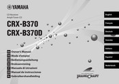 Yamaha CRX-B370 Owner's Manual