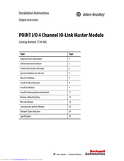 Allen-Bradley POINT I/O 1734-4IOL Installation Instructions Manual