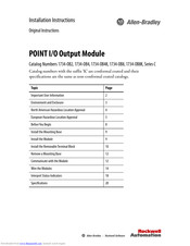 Allen-Bradley POINT I/O 1734-OB4K Installation Instructions Manual
