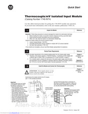 Allen-Bradley 1746-INT4 Quick Start