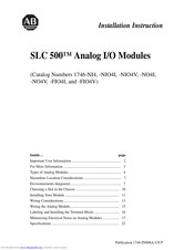 Allen-bradley SLC 500 1746-NIO4V Manuals | ManualsLib