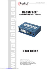 Radial Engineering Backtrack User Manual