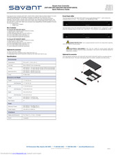 Savant HST-4001 Quick Reference Manual