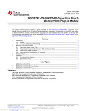 Texas Instruments BOOSTXL-CAPKEYPAD User Manual