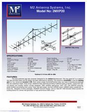 M2 Antenna Systems 2MXP20 Assembly Manual