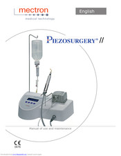 Mectron Piezosurgery II Use And Maintenance Manual