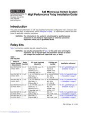 Keithley S46-SPDT-KIT-26 Installation Manual