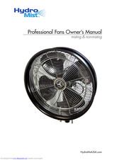 HydroMist F10-01-015 Owner's Manual