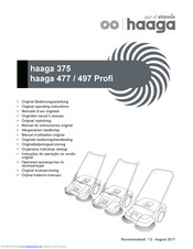 Haaga 497 Profi Original Operating Instructions