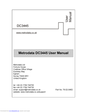 Metrodata DC3445 User Manual