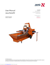 Javo Rotofill User Manual