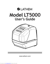 Lathem LT5000 User Manual