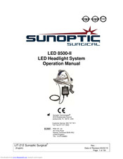 Sunoptic Surgical LED 8500-II Operation Manual
