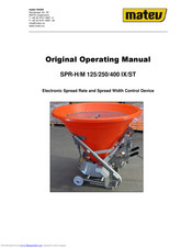 Matev SPR-H/M 400 IX Original Operating Manual