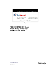Tektronix TDS6154C Quick Start User Manual