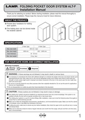 Lamp ALT-F18LV3 Installation Manual