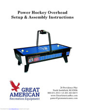 Great American Recreation Power Hockey Overhead Assembly Instructions Manual