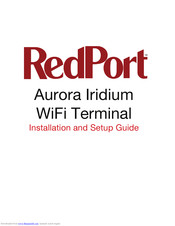 RedPort Aurora Iridium Installation And Setup Manual