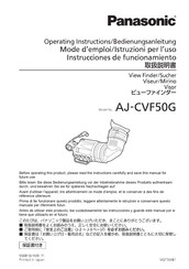 Panasonic AJ-CVF50G Operating Instructions Manual