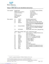 WittRock P0052 Installation Instructions Manual