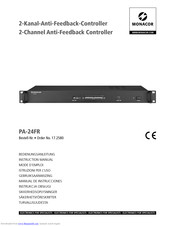 Monacor PA-24FR Instruction Manual