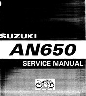 Suzuki AN650 Service Manual