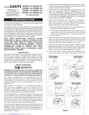 Little Giant ES33V1-20 Introduction Manual