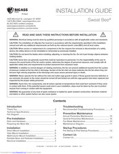 BIG ASS FANS Sweat Bee Installation Manuals