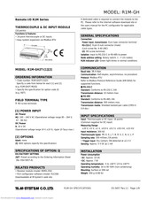 M-system R1M-GH2T Series Manual