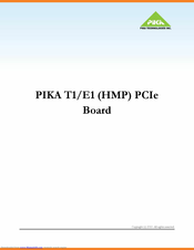 PIKA T1/E1 Hardware Manual