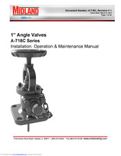 Midland A-718C Series Installation, Operation & Maintenance Manual