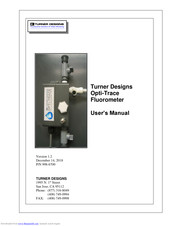 Turner Designs Opti-Trace User Manual