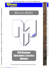 Mincon Rockdrills MC60 Operation & Service Manual