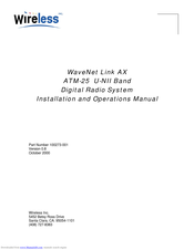 Wireless WaveNet Link AX Installation And Operation Manual