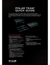 Polar Electro Team2 Quick Manuals