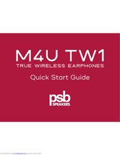 PSB M4U TW1 Quick Start Manual