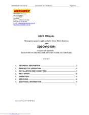 MERAWEX ZDSO400-ER1 User Manual