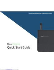 Vivitek novoenterprise Quick Start Manual