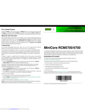 Rabbit MiniCore RCM5700 Getting Started